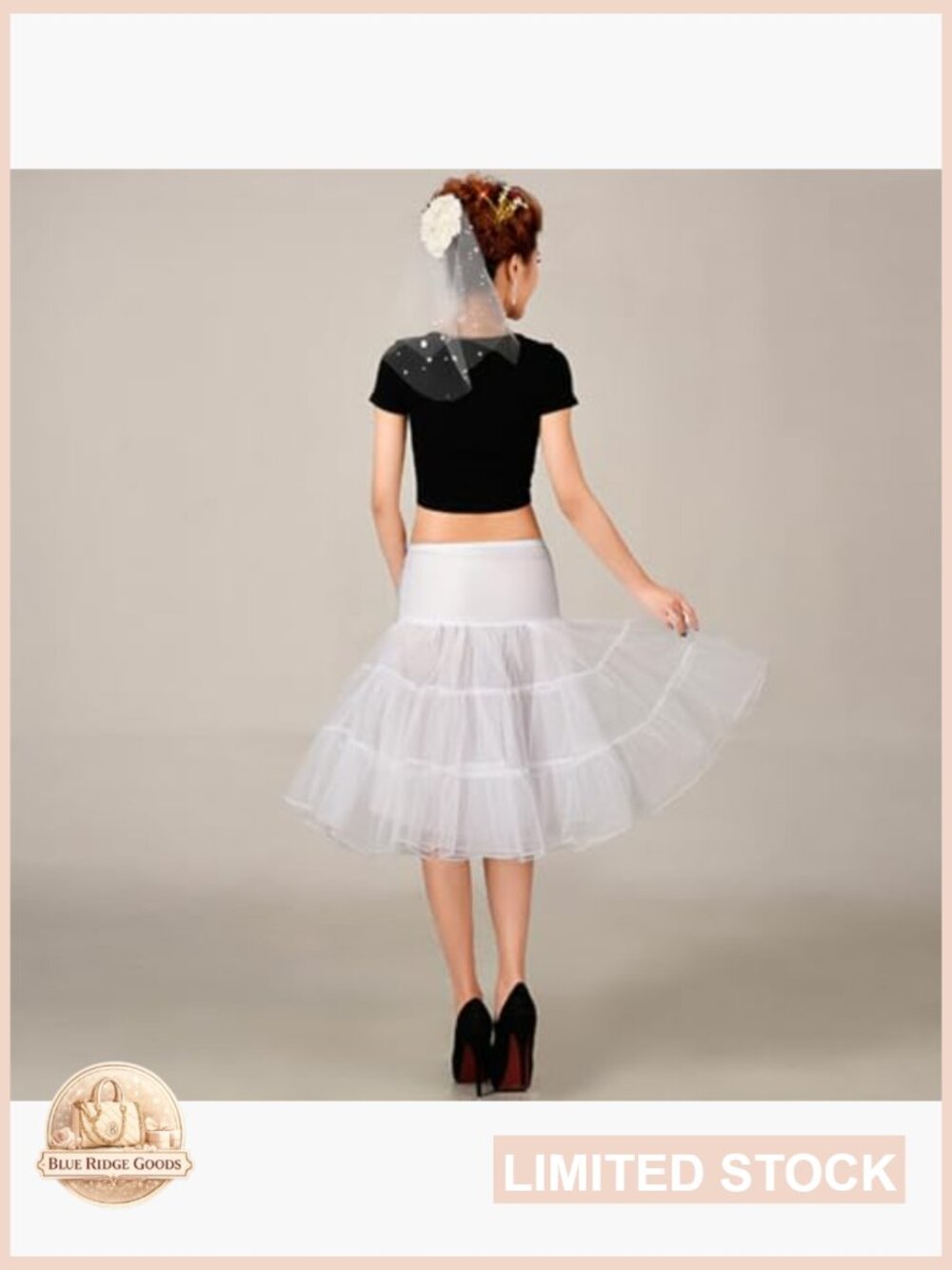 50s Vintage Petticoat Half Slip Tutu Crinoline Underskirt 25.6" 7 Sizes - Picture 5 of 7
